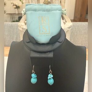 Ross-Simons Turquoise Dangle Earrings